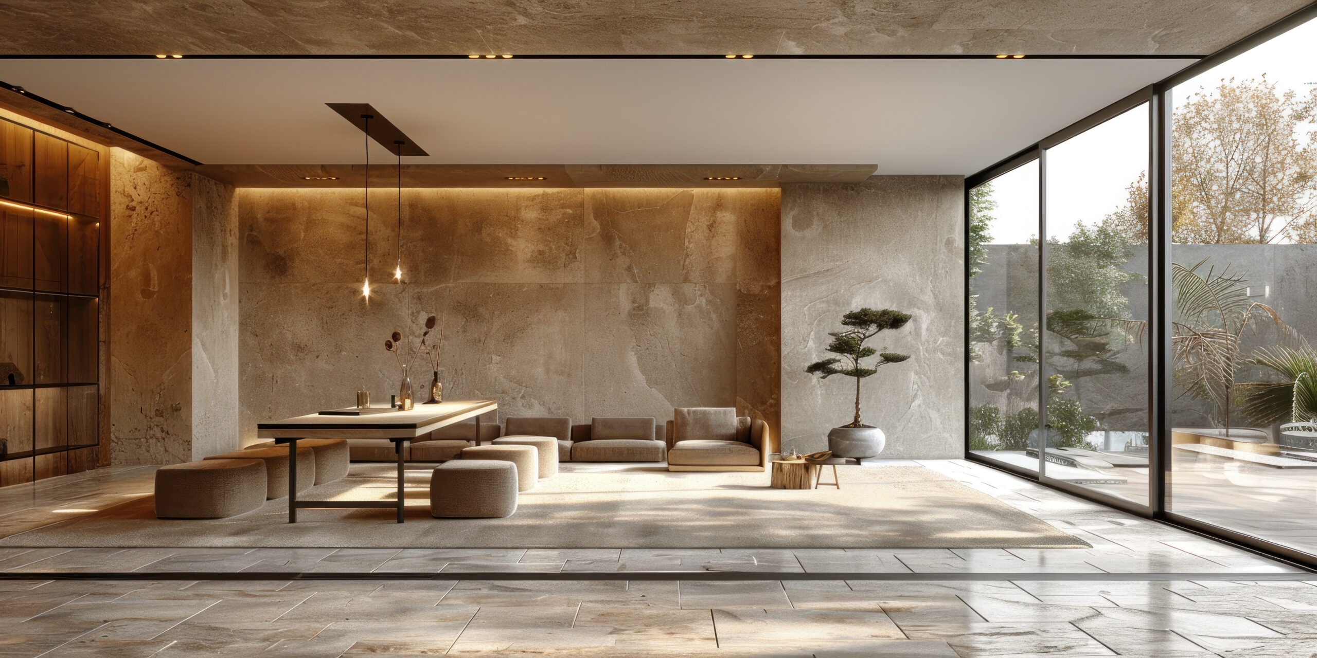 Warm modern interior background, Taragano remodeling and design-build inspiration